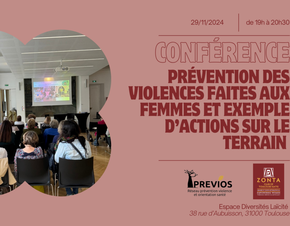 Conférence Zonta en partenariat avec Prévios